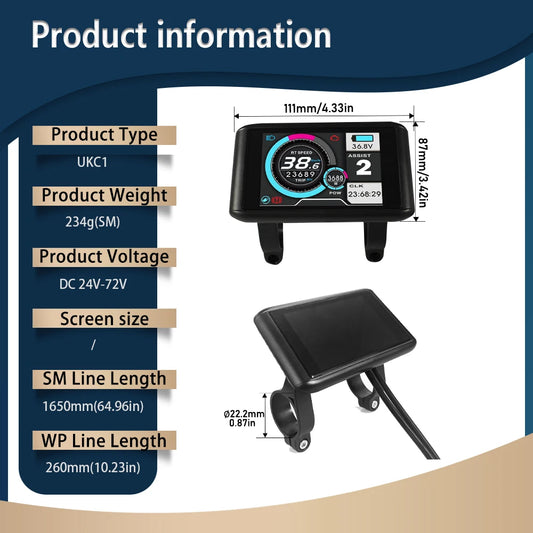 Ebike Display Ukc1. Best screen on the market